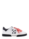 OFF-WHITE CANVAS SNEAKERS WITH LATERAL ARROW LOGO