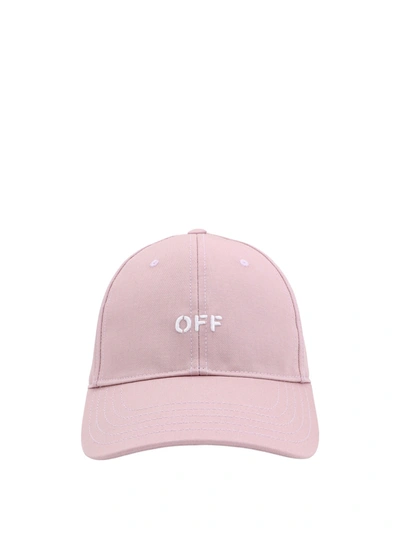 Off-white Off-stamp Baseball Cap In Pink
