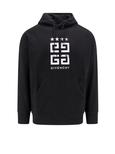 Givenchy Cotton Hooded Top In Black
