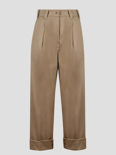 Herno Delon Trousers In Brown