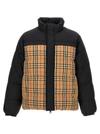 Burberry Checked Reversible Padded Jacket In Black