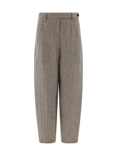 Brunello Cucinelli Pants In Brown