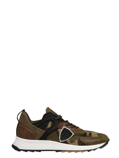Philippe Model Royale Camouflage Brown Green Trainer In Multicolor