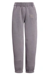 ALEXANDER WANG PUFF LOGO STRUCTURED TERRY SWEATPANTS