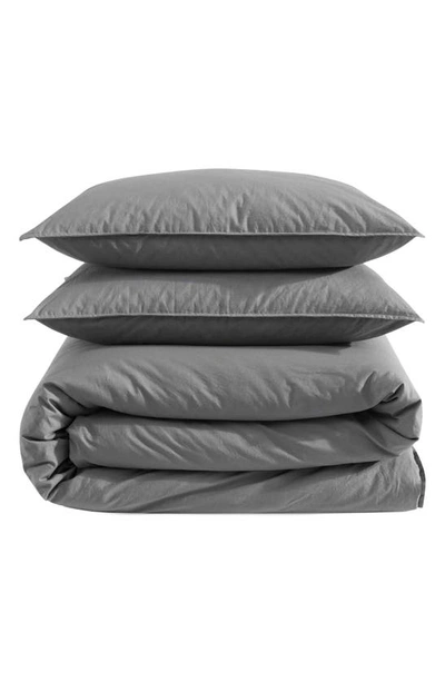 CALVIN KLEIN CALVIN KLEIN WASHED PERCALE COMFORTER & SHAMS SET