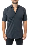 MACEOO MACEOO GALILEO STRETCHCORE SHORT SLEEVE PERFORMANCE BUTTON-UP SHIRT