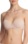 Natori Pure Luxe Strapless Contour Underwire Bra In Rose/ Pink
