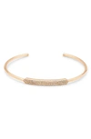 Ettika Pave Dazzle Bar Cuff Bracelet In Gold