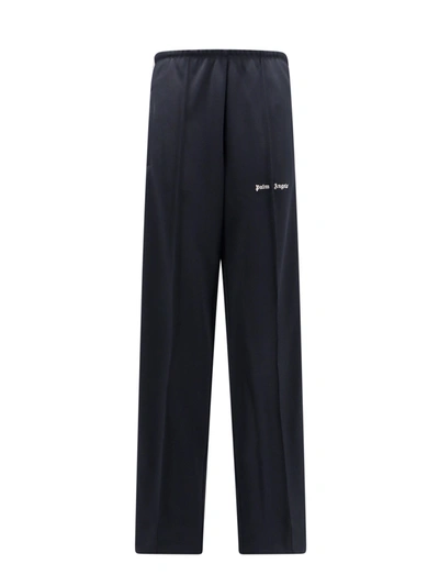 Palm Angels Trousers With Classic Logo Embroidery In Black