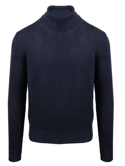 Moreno Martinelli Turtleneck Sweater In Blue