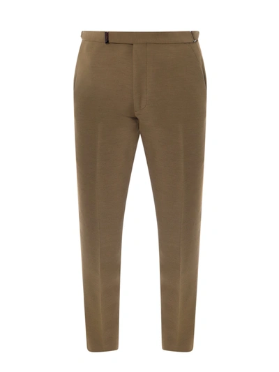 Tom Ford Viscose And Wool Trouser In Brown