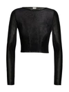 Saint Laurent Fine Viscose Crop Top