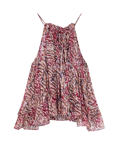 Isabel Marant Étoile Viscose Top With All-over Print In Multi