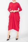 Ic Collection Calling Cabo Dress In Wine In Pink