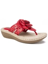 Cliffs By White Mountain Cynthia Thong Comfort Sandal In Multi