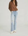 DRIFTWOOD EVA X CREAM CLOVER EMBROIDERED JEAN IN LIGHT WASH