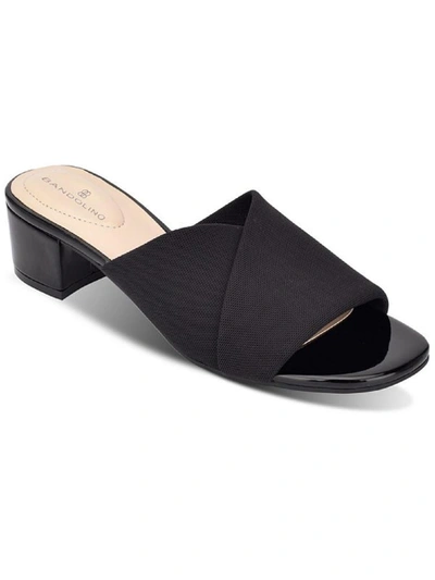 Bandolino Caddie Womens Open Toe Slip On Slide Sandals In Black