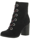 Topline Chelsy Womens Faux Suede Lace-up Ankle Boots In Multi