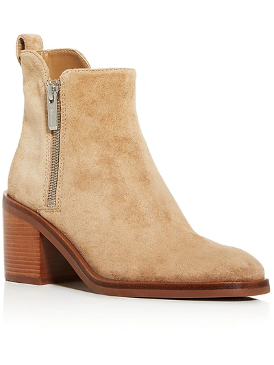 3.1 Phillip Lim / フィリップ リム Alexa Womens Suede Square Toe Ankle Boots In Brown