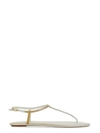 René Caovilla Diana Ivory Sandal With Gold And Silver Crystals 10 In Silver