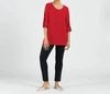 Clara Sunwoo Beach Walking Top In Red In Red