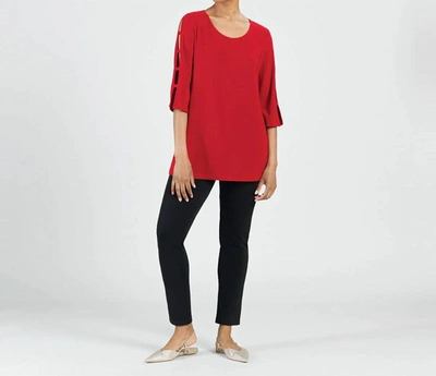 Clara Sunwoo Beach Walking Top In Red