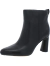 Vince Hillside Womens Leather Heels Ankle Boots In Black