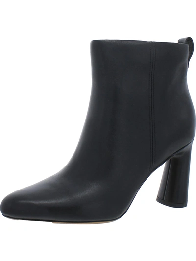 Vince Hillside Womens Leather Heels Ankle Boots In Black