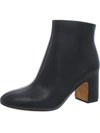 Vince Terri Leather Block-heel Booties In Black