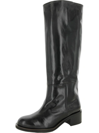 Reike Nen Rn4sho58 Womens Cow Leather Tall Knee-high Boots In Black