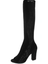 ASKA HUTTON WOMENS SUEDE LACE INSET KNEE-HIGH BOOTS