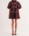 Sofie The Label Lena Shirt Dress In Brown In Brown