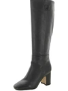 Sam Edelman Faren Womens Leather Square Toe Knee-high Boots In Black