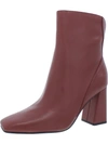 27 Edit Lexi Womens Leather Square Toe Ankle Boots In Multi