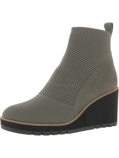 Eileen Fisher Quill-st Womens Leather Pull On Ankle Boots In Multi