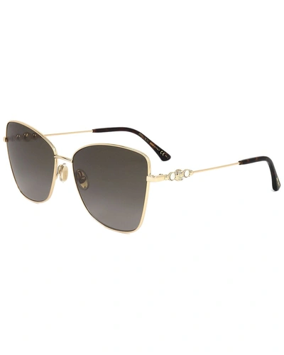 Jimmy Choo Women's Tesso 59mm Sunglasses In Gold