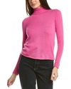 Sofiacashmere Turtleneck Cashmere Sweater In Pink