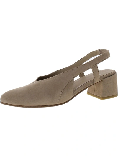 Eileen Fisher Gals-tn Womens Leather Pointed Toe Slingbacks In Multi