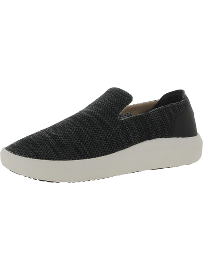 Freewaters Travel Womens Knit Comfort Slip-on Sneakers In Black