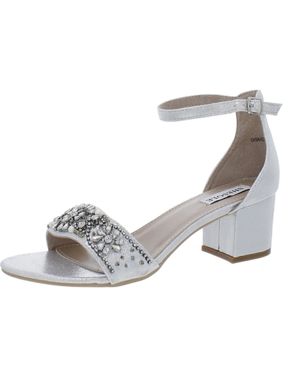 Shesole Womens Metallic Embellished Heels In Silver