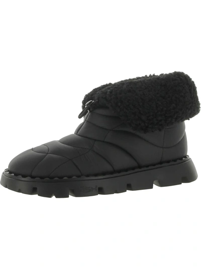Ash Asjennie Womens Short Warm Winter & Snow Boots In Black