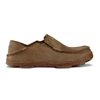 OLUKAI MEN'S MOLOA LEATHER SHOES IN RAY / TOFFEE