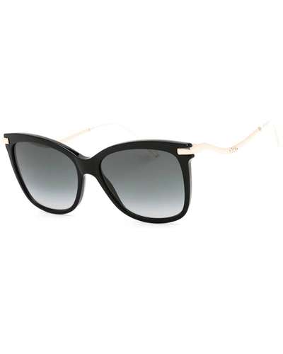 Jimmy Choo Women's Steff/s 55mm Sunglasses In Black