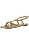 CHARLES ALBERT WOMENS FAUX LEATHER ANKLE STRAP STRAPPY SANDALS