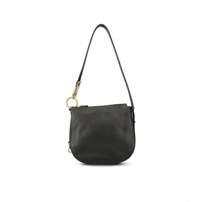 Burberry Sm Knight Shoulder Bag In Black