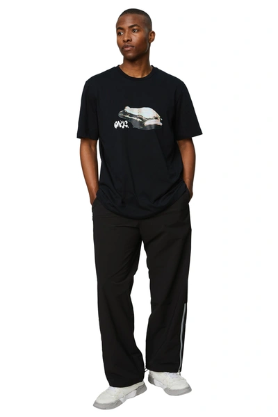 Oamc Jersey Amphibian T-shirt In Black