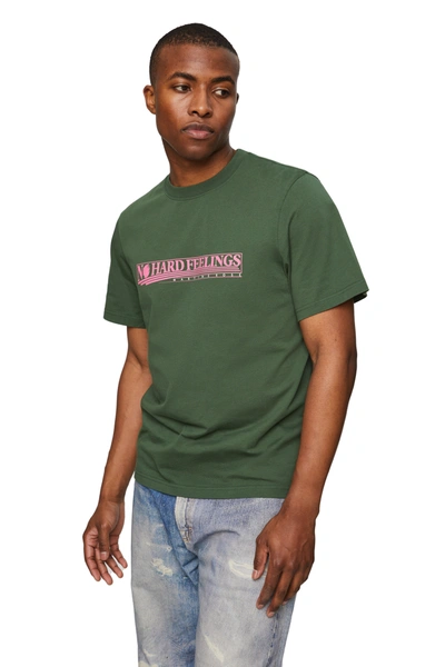 Martine Rose Slogan-print Cotton T-shirt In Forest Green  No Hard Feelings