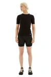 Jil Sander Logo Cotton Jersey T-shirt In Black