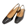 Maison Margiela Slingback Patent Leather Ballerinas In Black