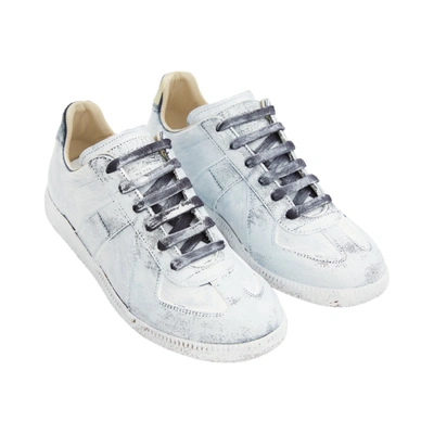 Maison Margiela Paint Effect Replica Sneakers In White